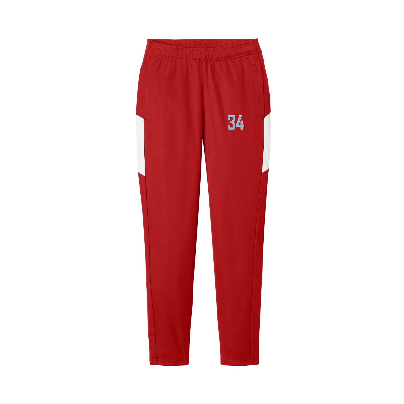 Women's Team Travel Pant — Front Shirsy in Cardinal/White