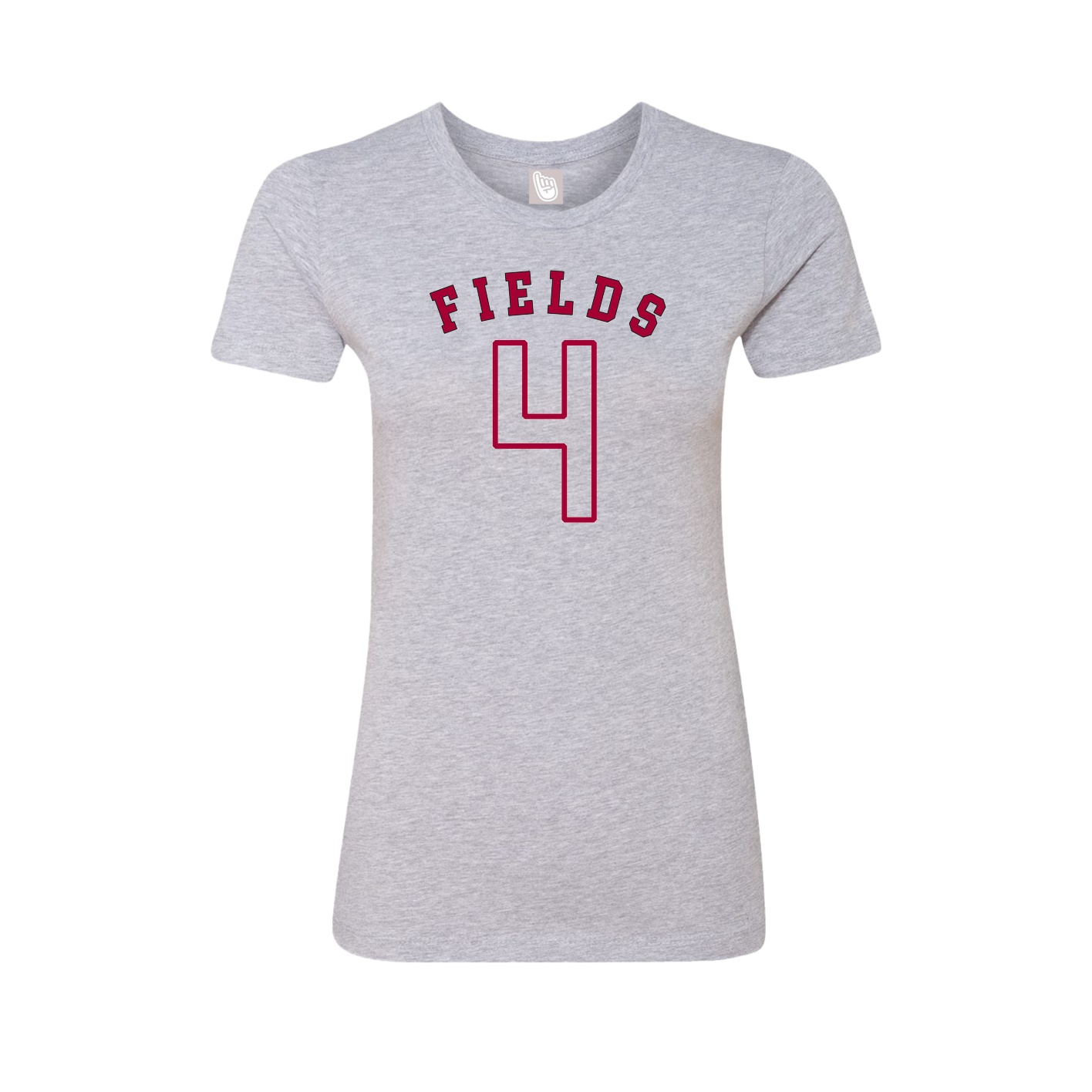 Fitted Women's Tee — Shirsey Arch in Grey