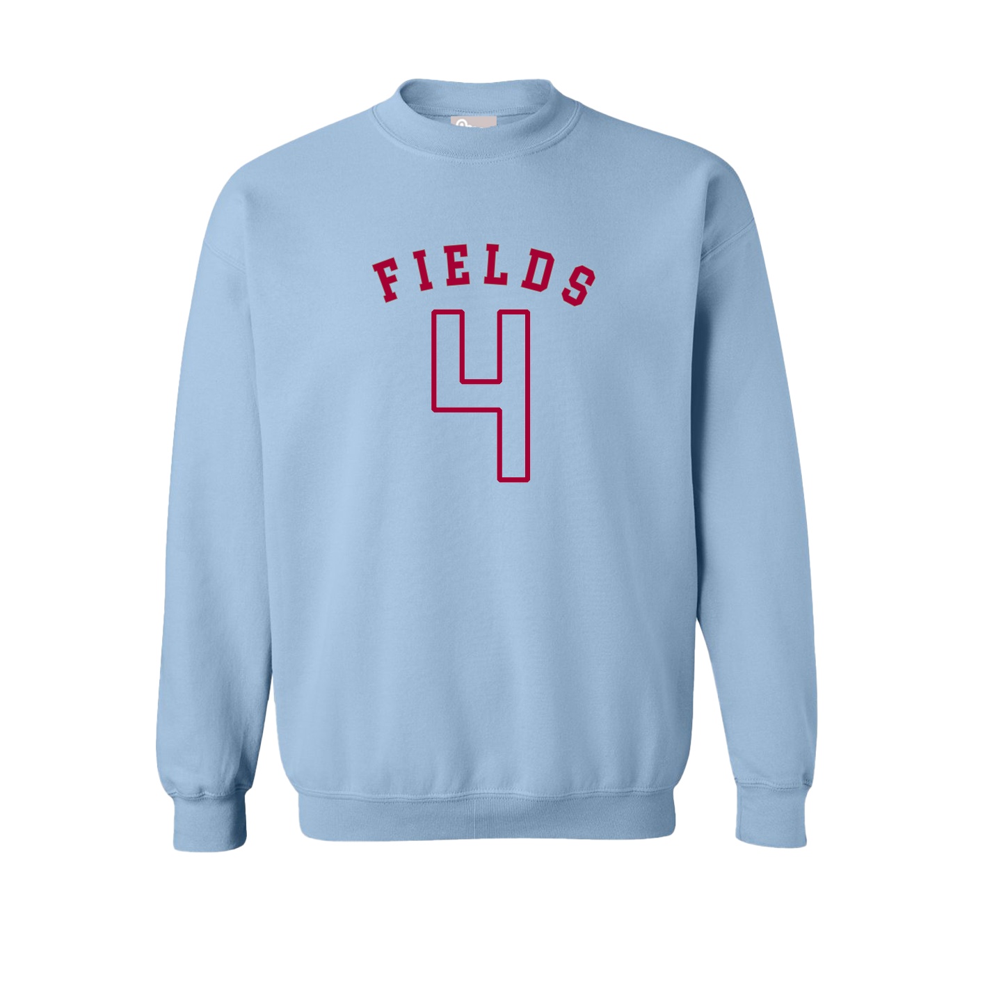 Fleece Crew — Shirsey Arch in Light Blue