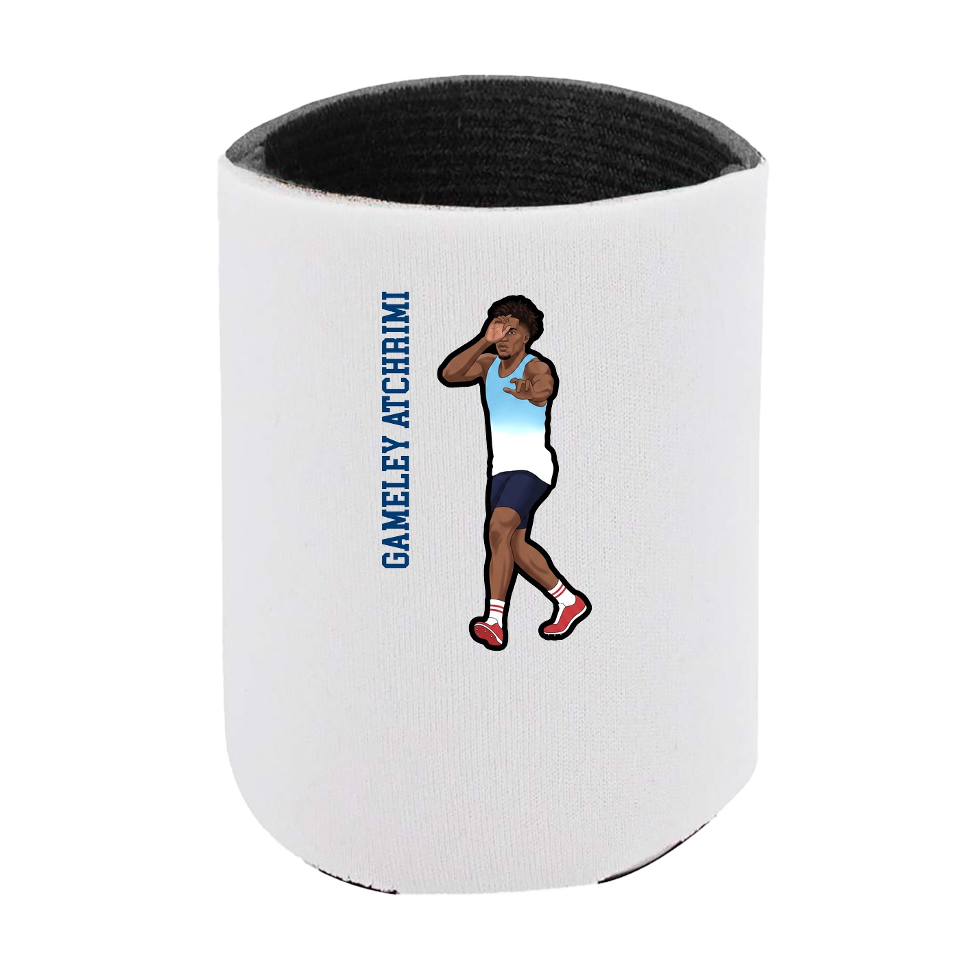 Can Holder — Name Vertical in White