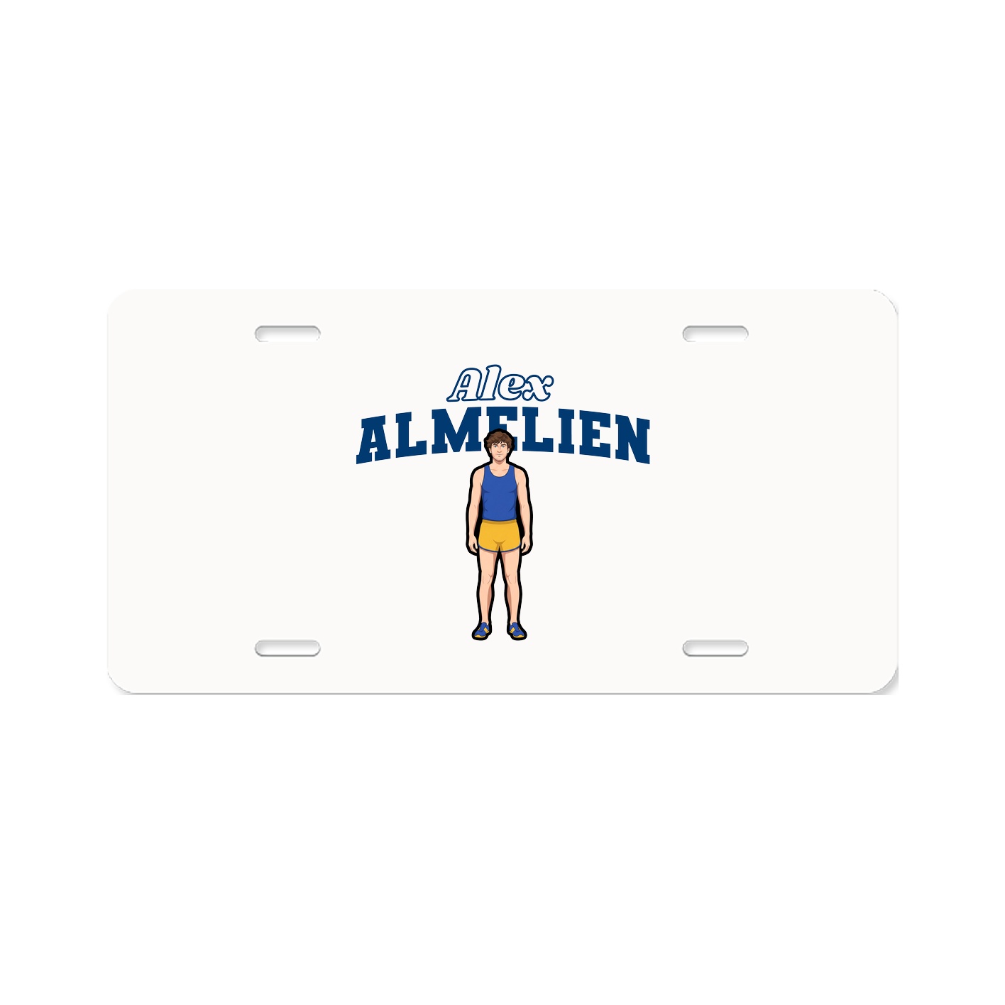 License Plate — Name Arch in Classic