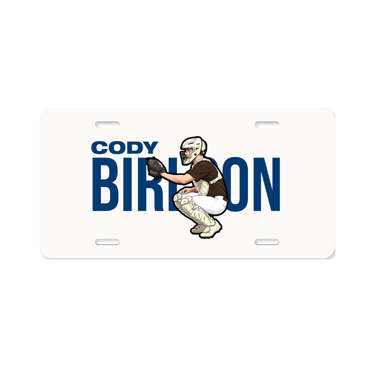 License Plate — Player Name in Classic