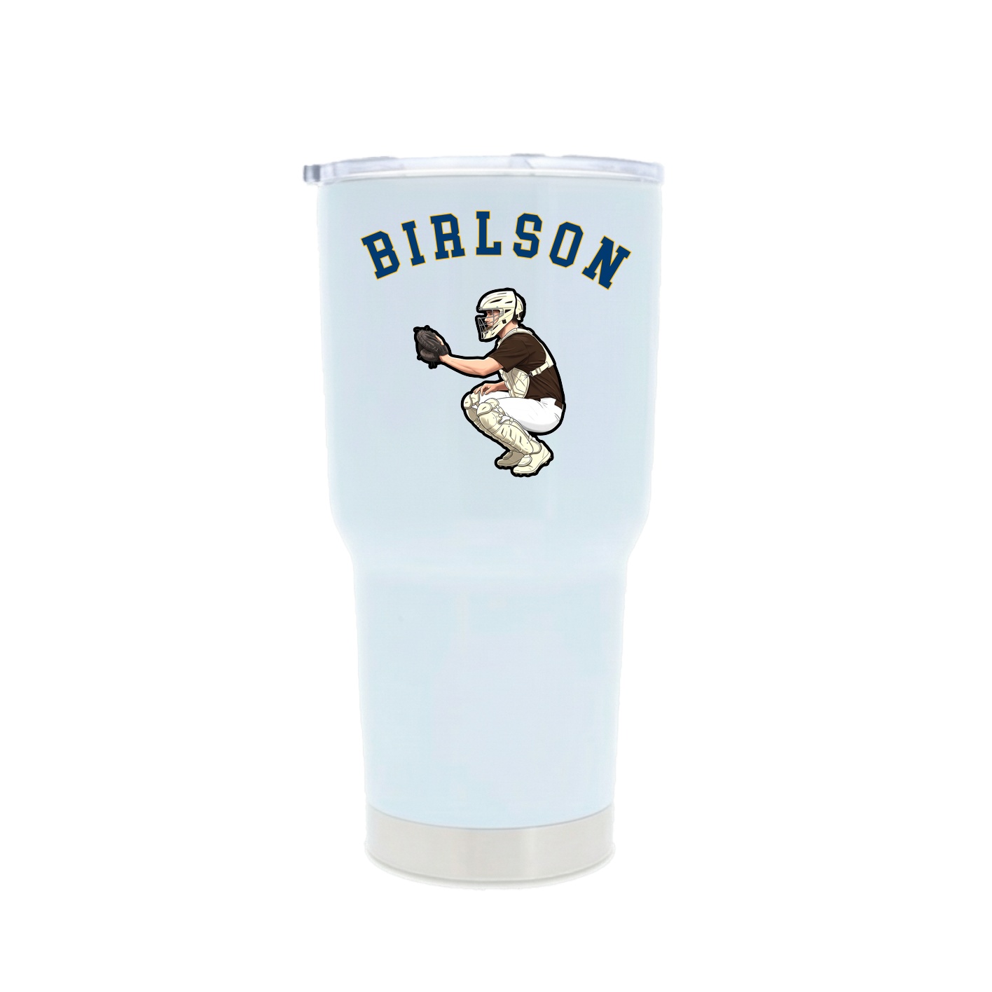 30oz Stainless Steel Tumbler — Shirsey Arch in White