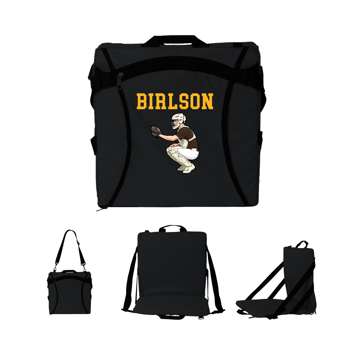 Folding Stadium Seat — Shirsey in Black