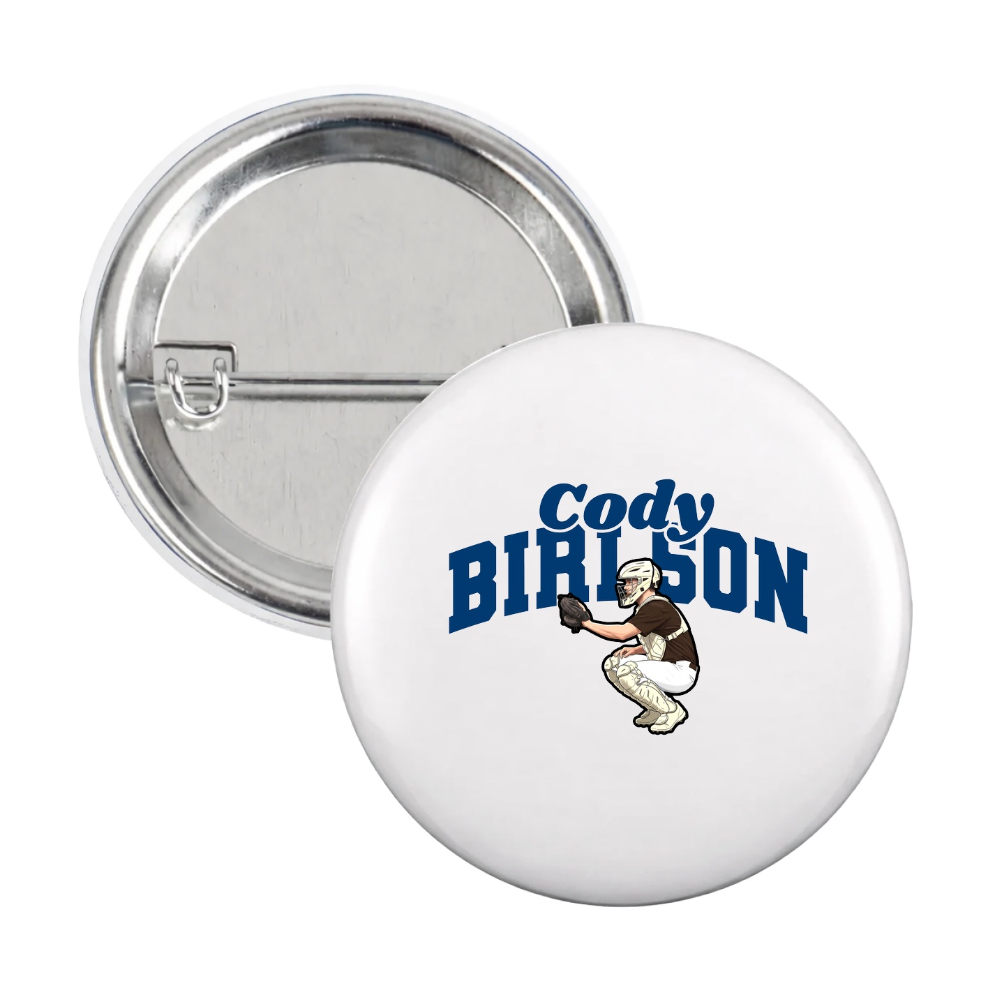 Game Day Button — Signature Arch in White
