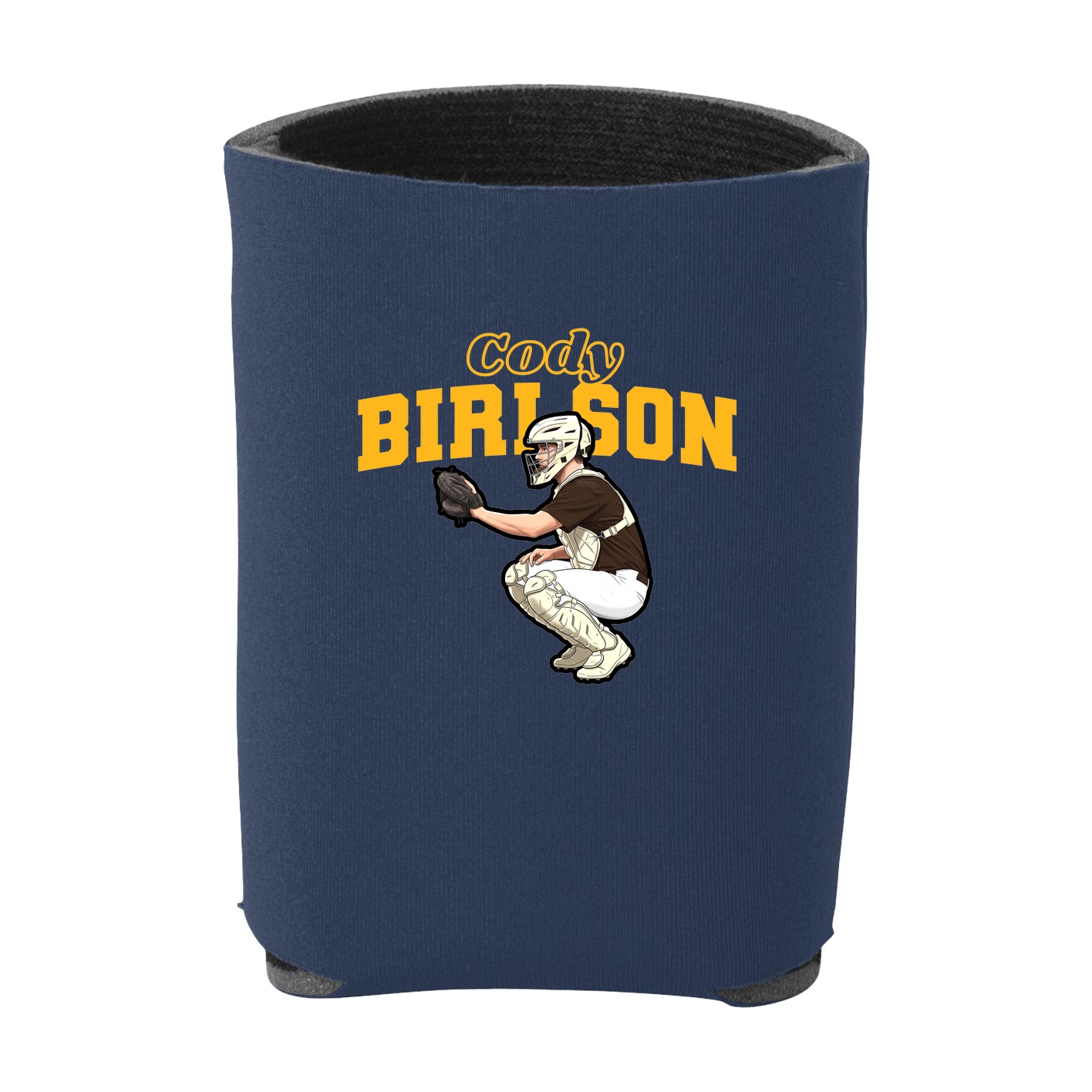 Can Holder — Name Arch in Navy
