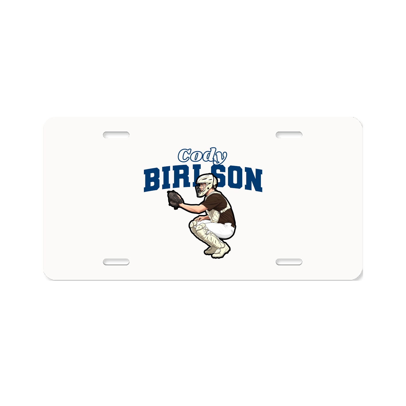 License Plate — Name Arch in Classic