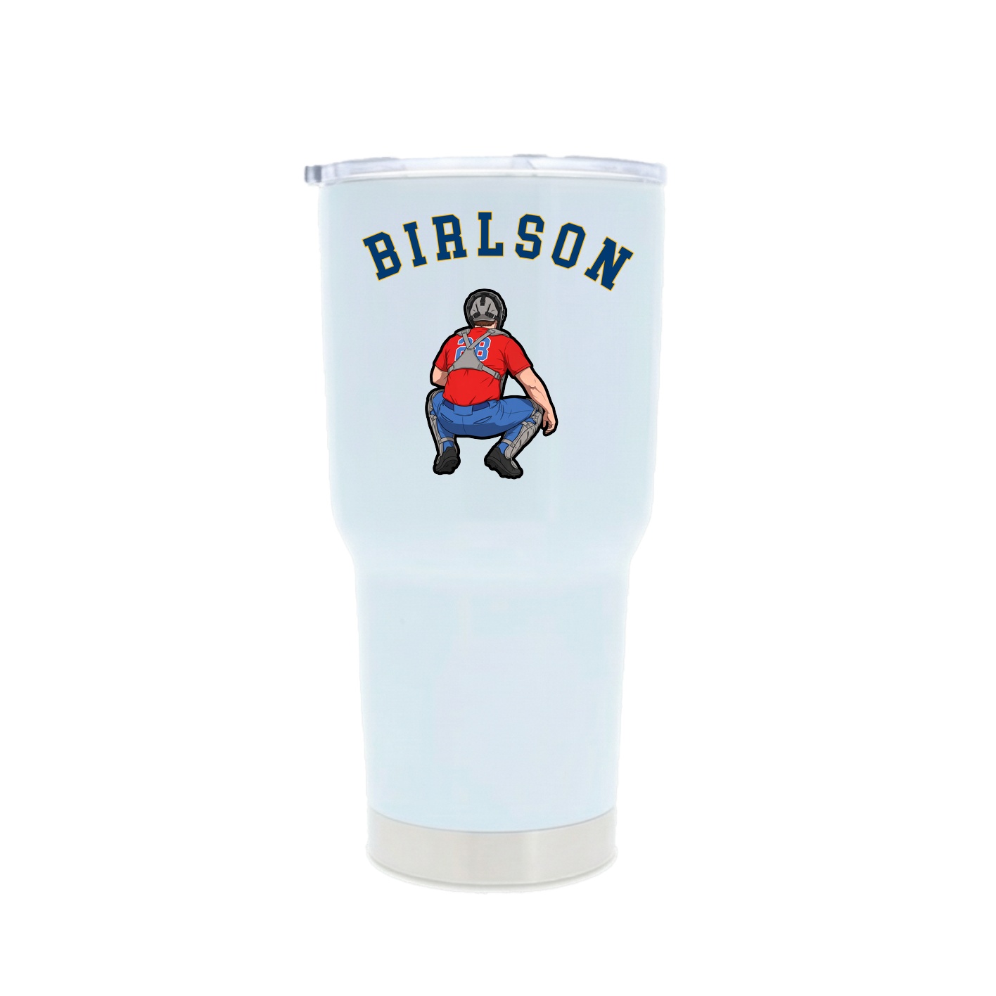 30oz Stainless Steel Tumbler — Shirsey Arch in White