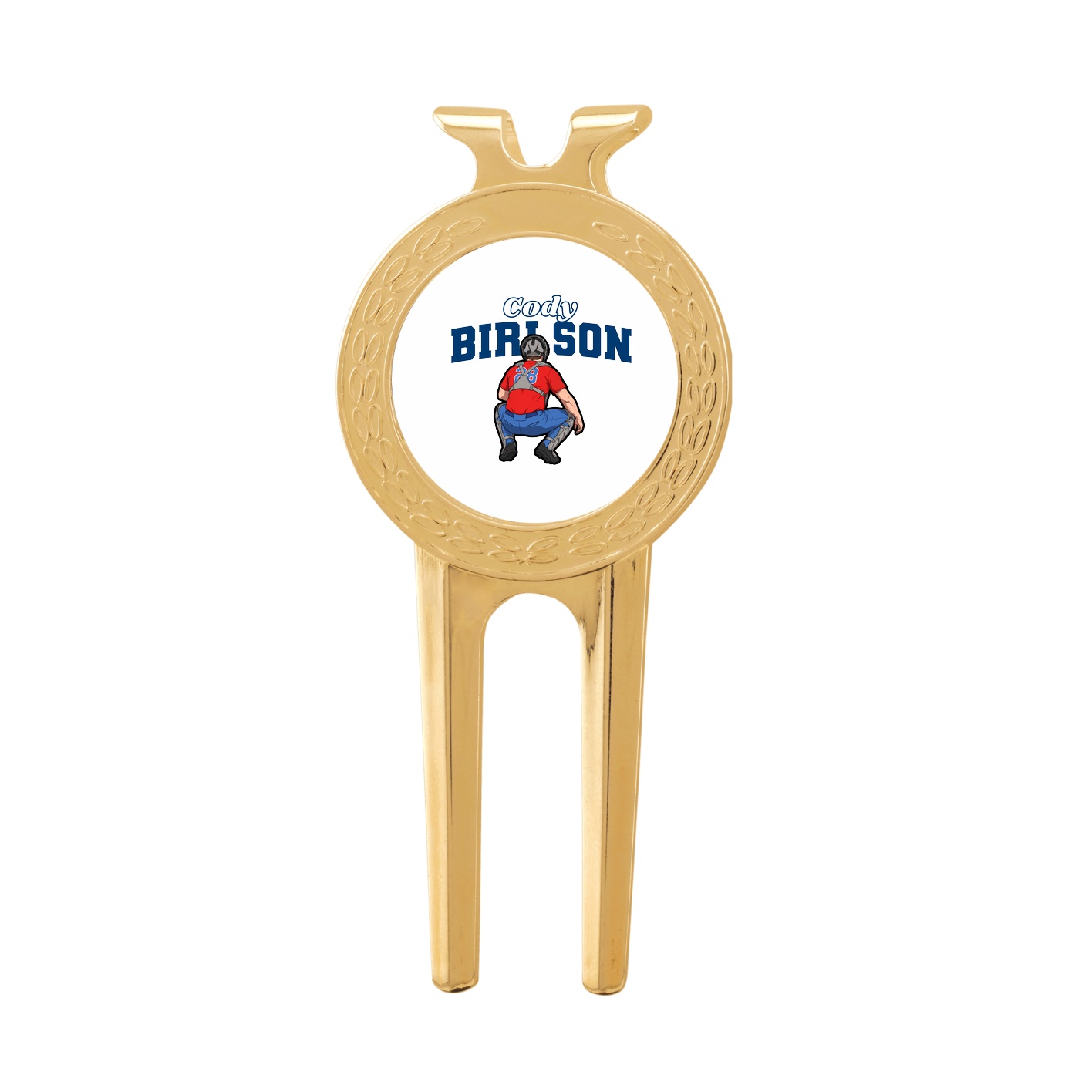 Divot Tool with Ball Marker — Name Arch in Classic