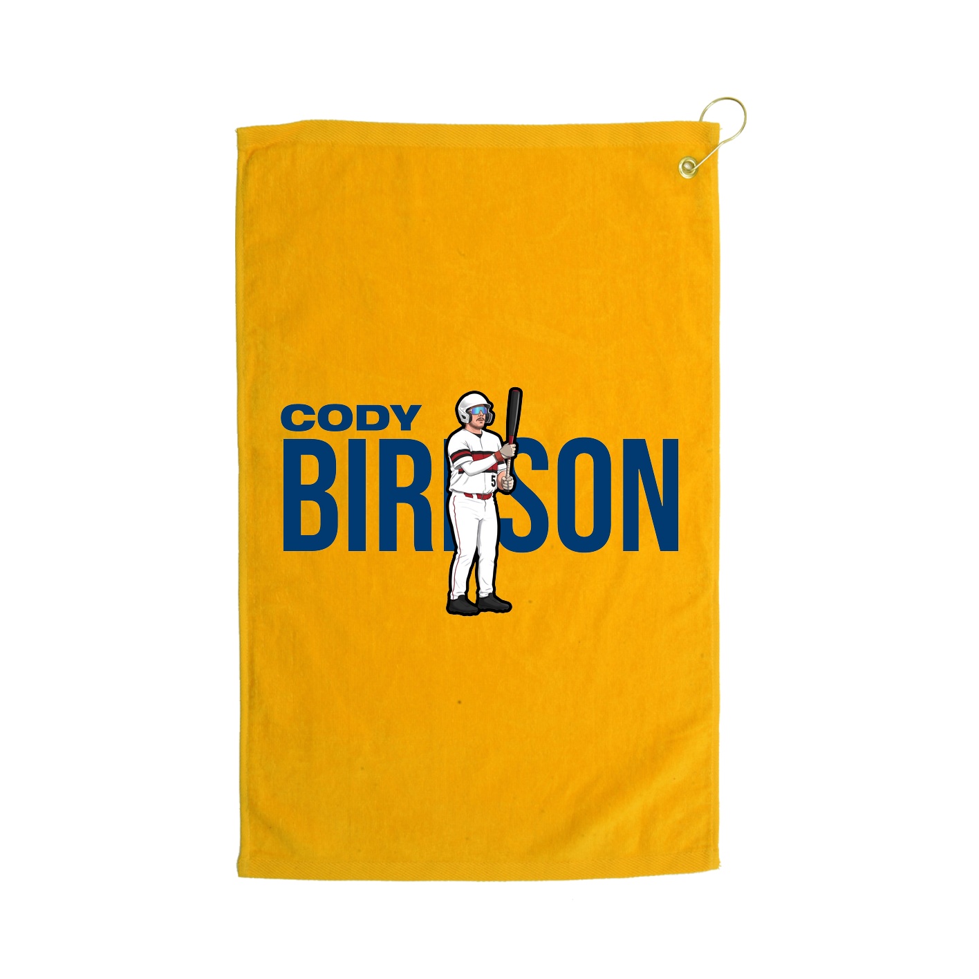 Golf Towel — Player Name in Gold