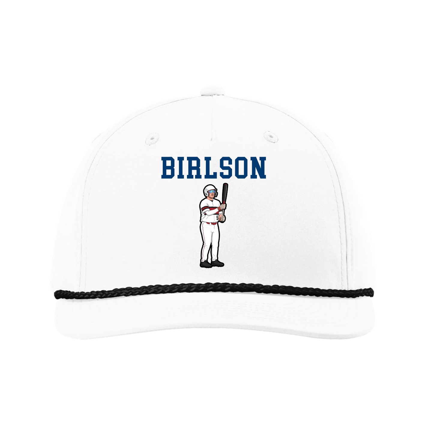 Five-Panel Classic Rope Cap — Shirsey in White