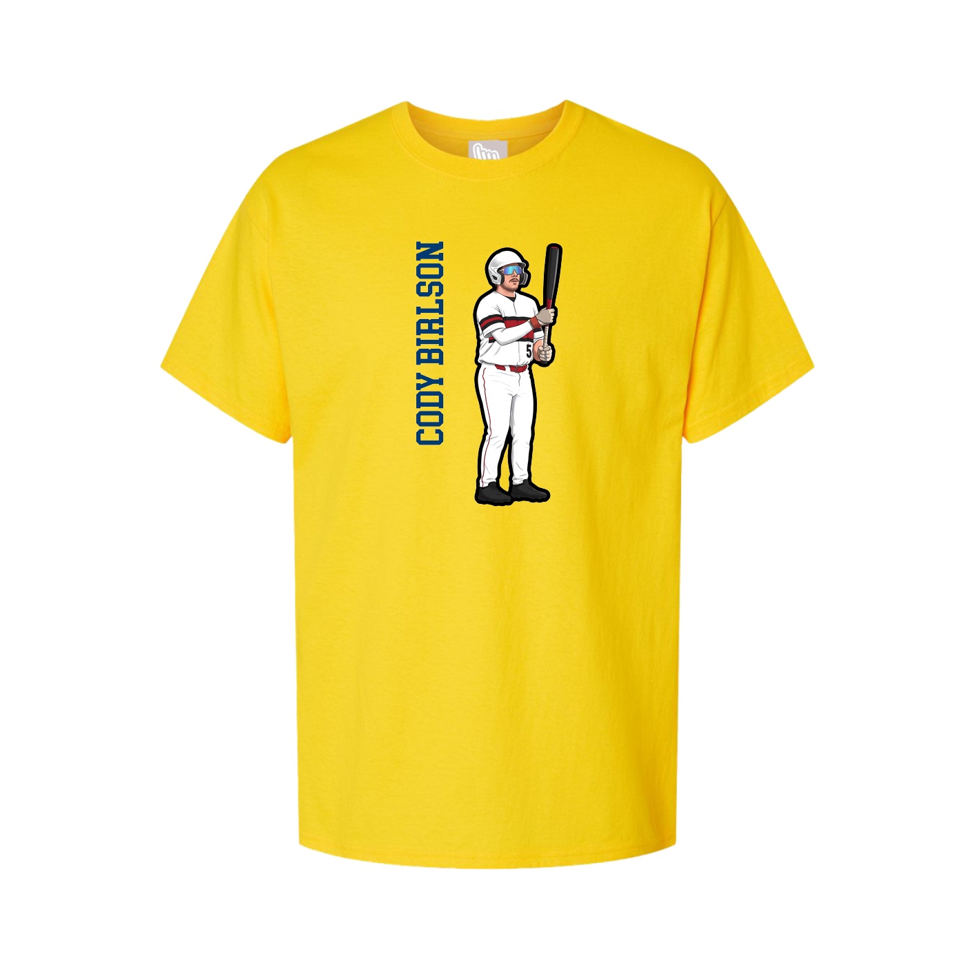Tee — Name Vertical in Gold