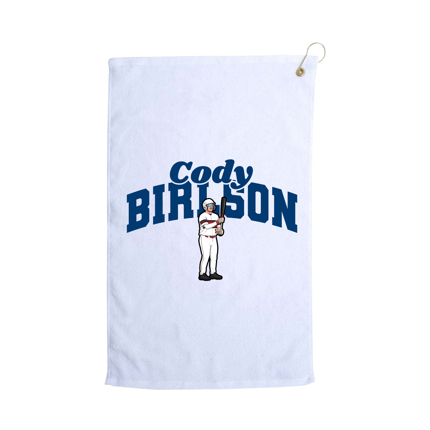 Golf Towel — Signature Arch in White