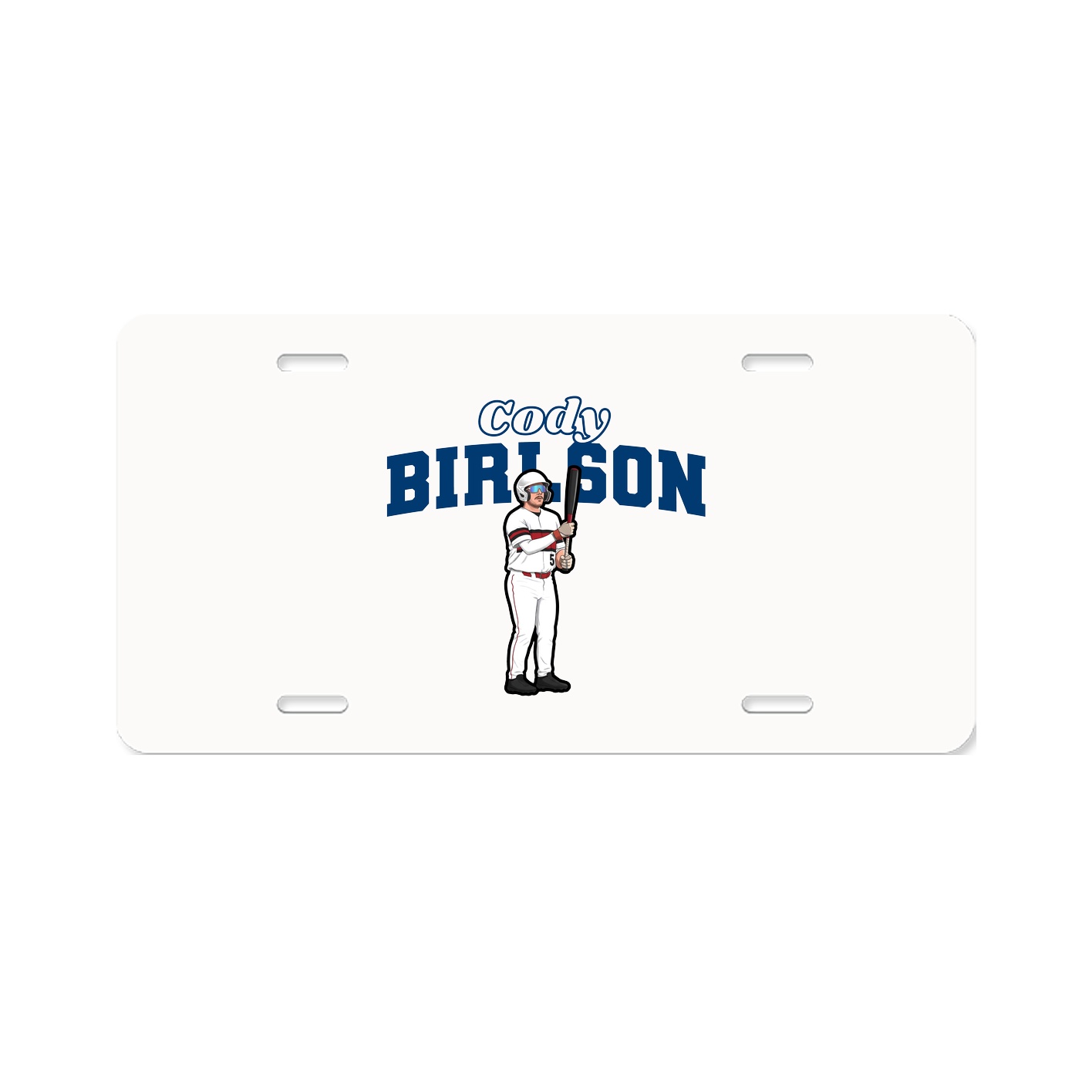 License Plate — Name Arch in Classic