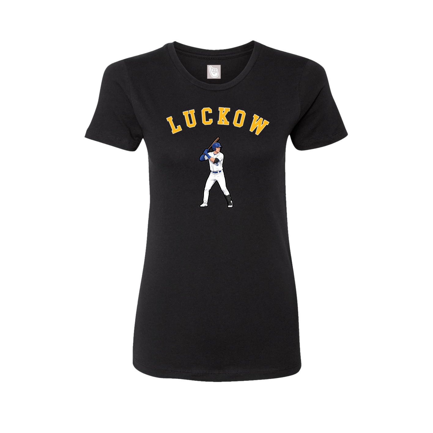 Fitted Women's Tee — Shirsey Arch in Black