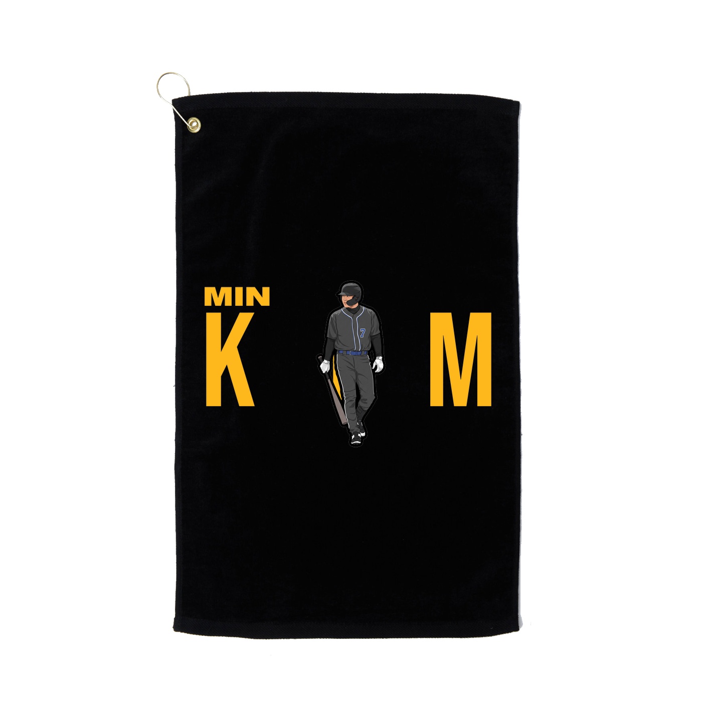 Golf Towel — Player Name in Black
