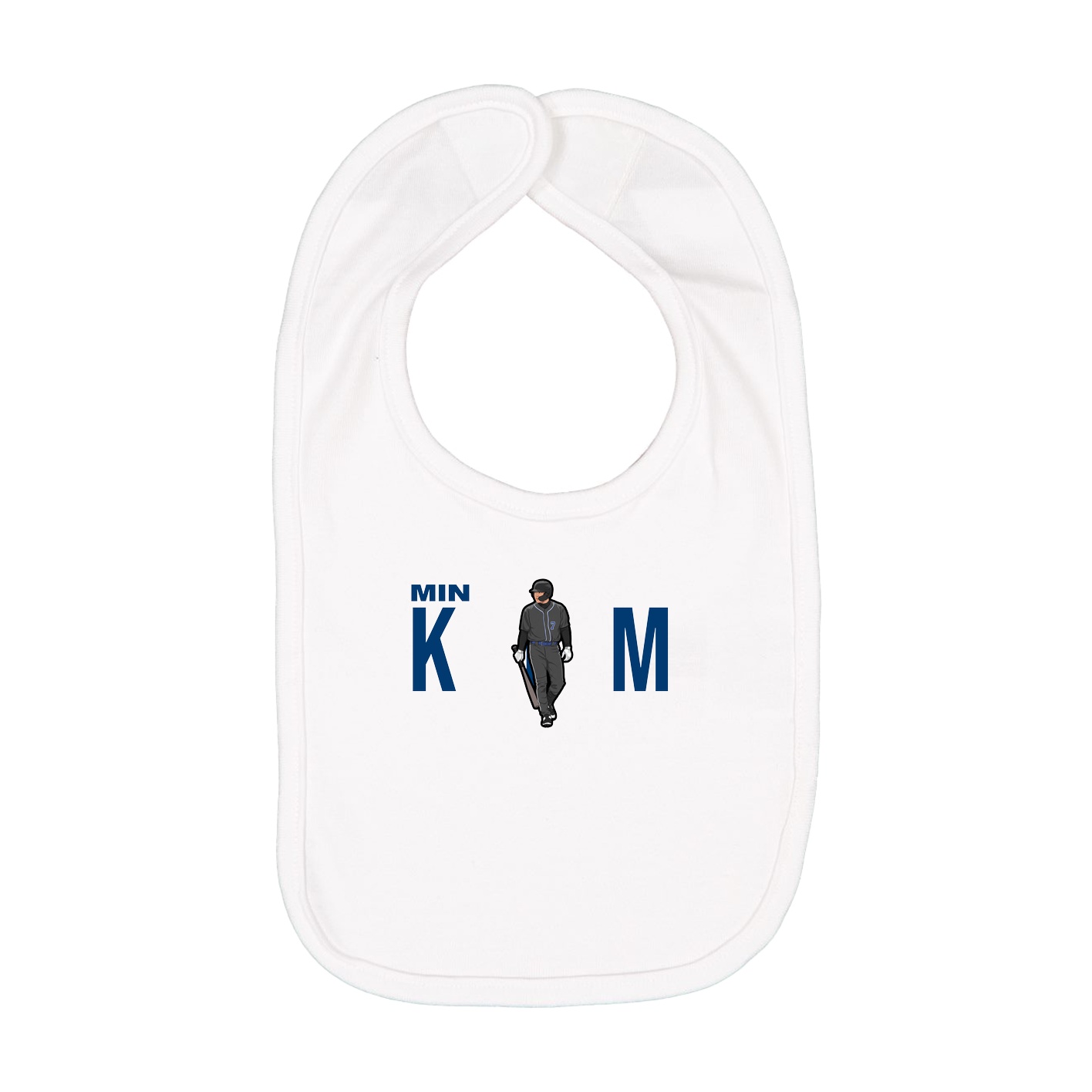 Infant Bib — Player Name in White