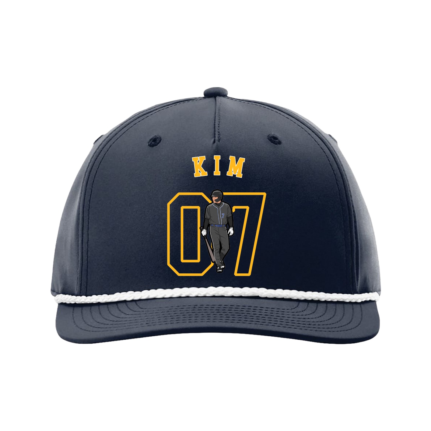 Five-Panel Classic Rope Cap — Shirsey Arch in Navy