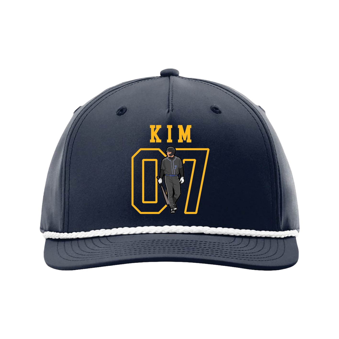 Five-Panel Classic Rope Cap — Shirsey in Navy