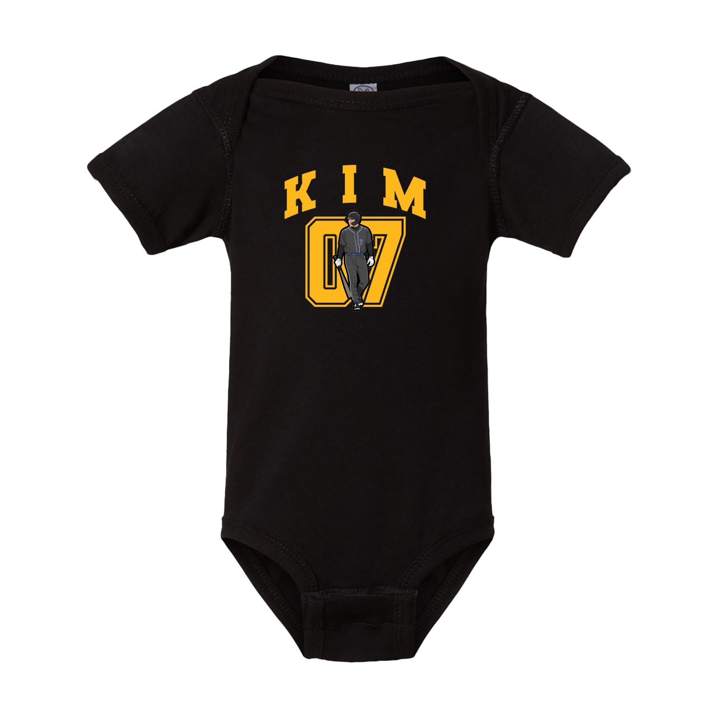 Baby Onesie — Number in Black