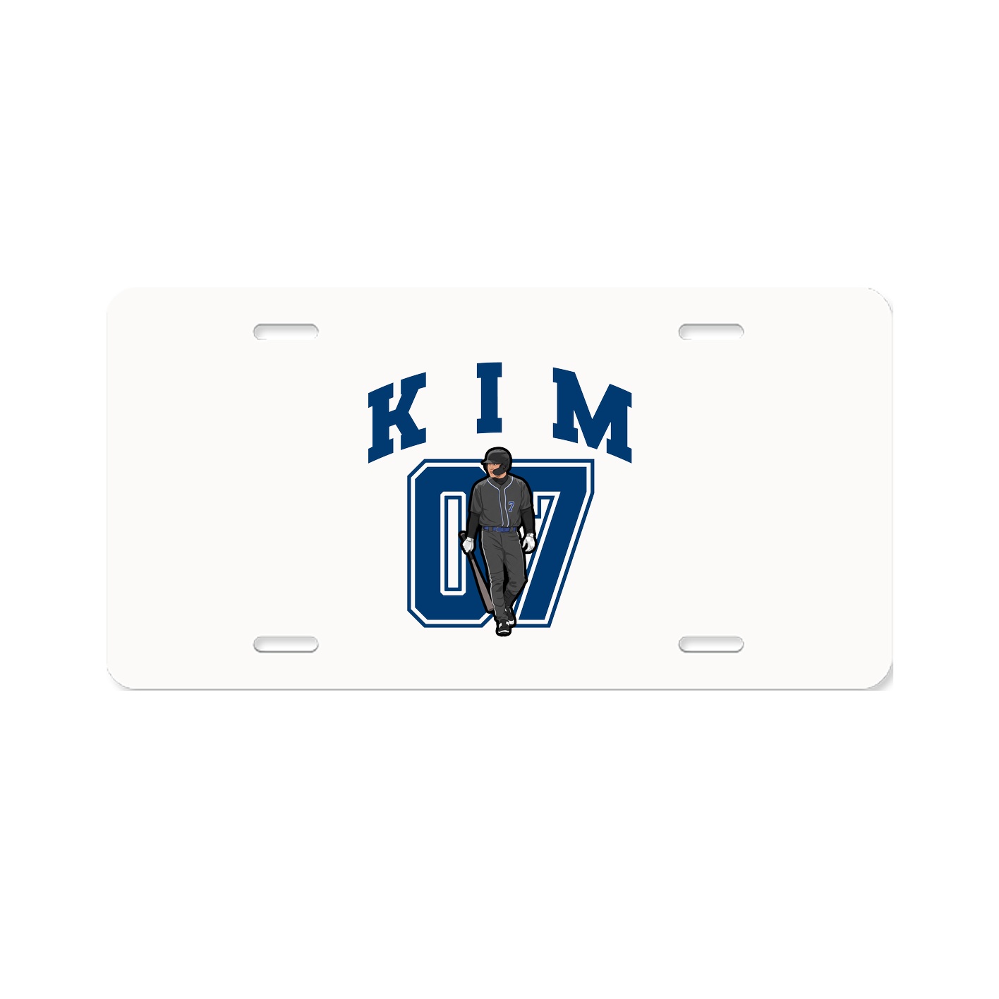 License Plate — Number in Classic