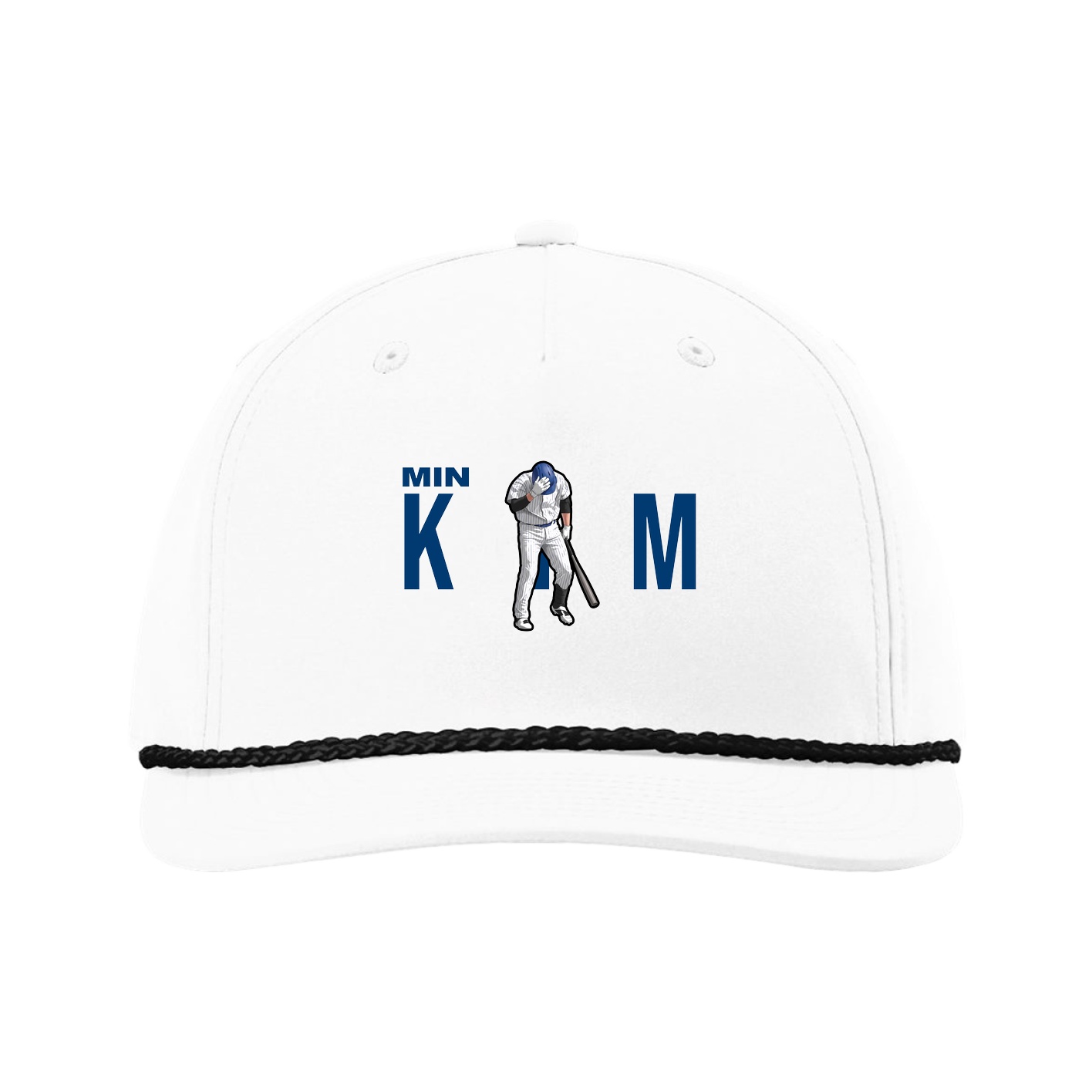 Five-Panel Classic Rope Cap — Player Name in White