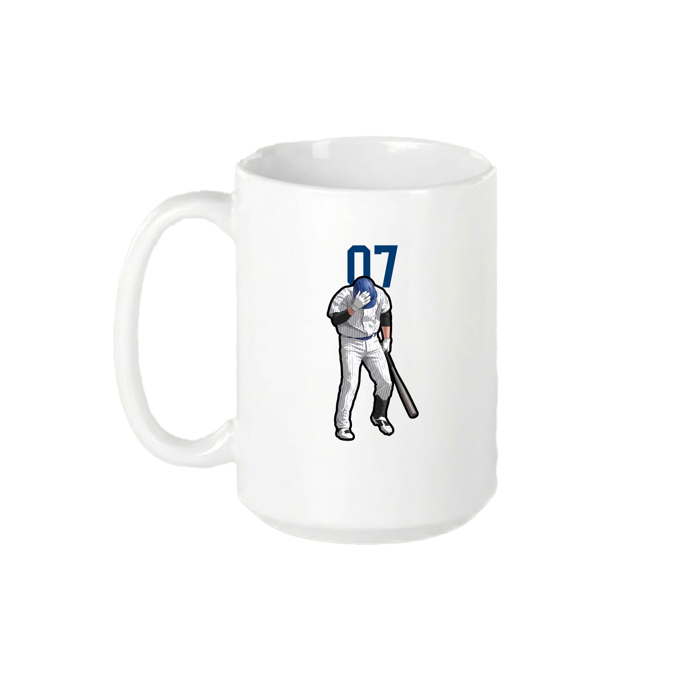 15oz Coffee Mug — Number Top in White