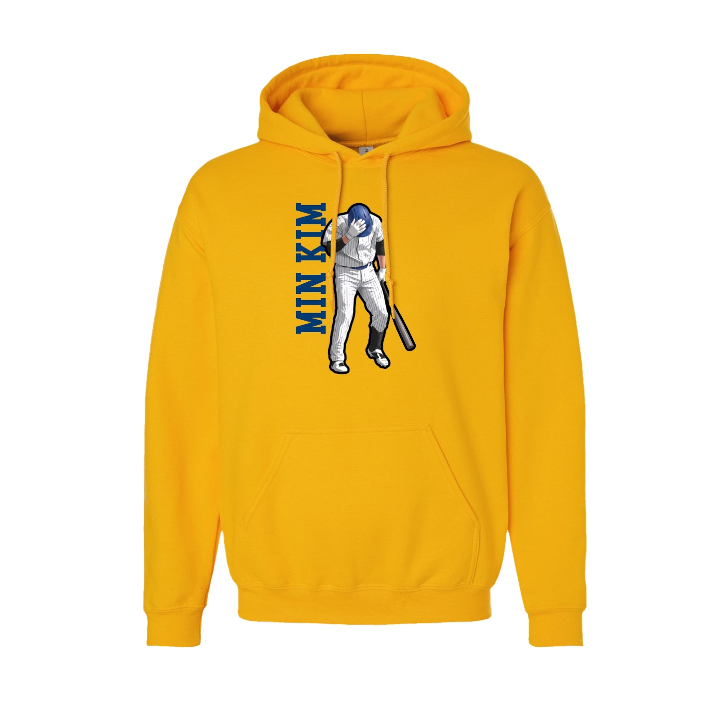 Youth Hoodie — Name Vertical in Gold