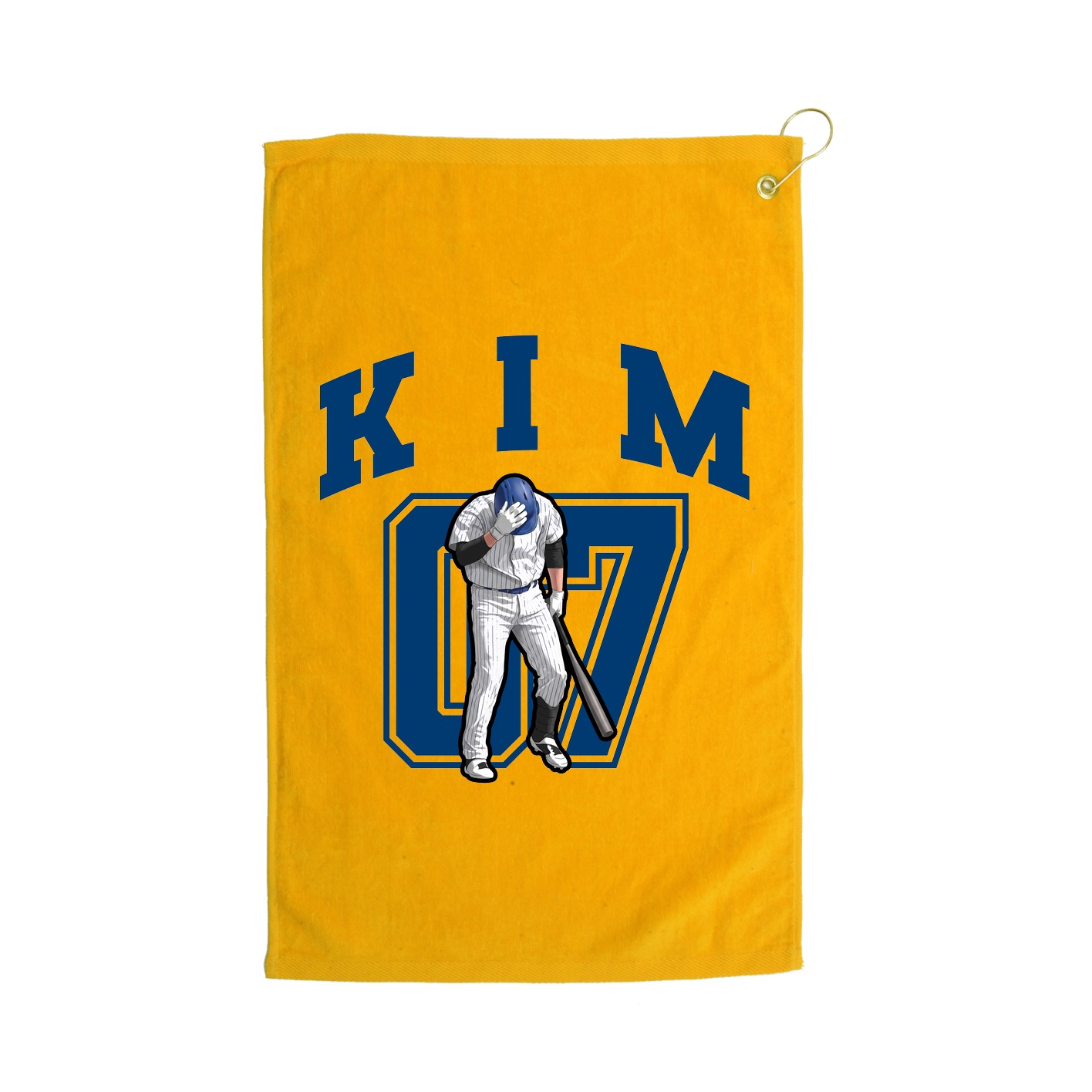 Golf Towel — Number in Gold