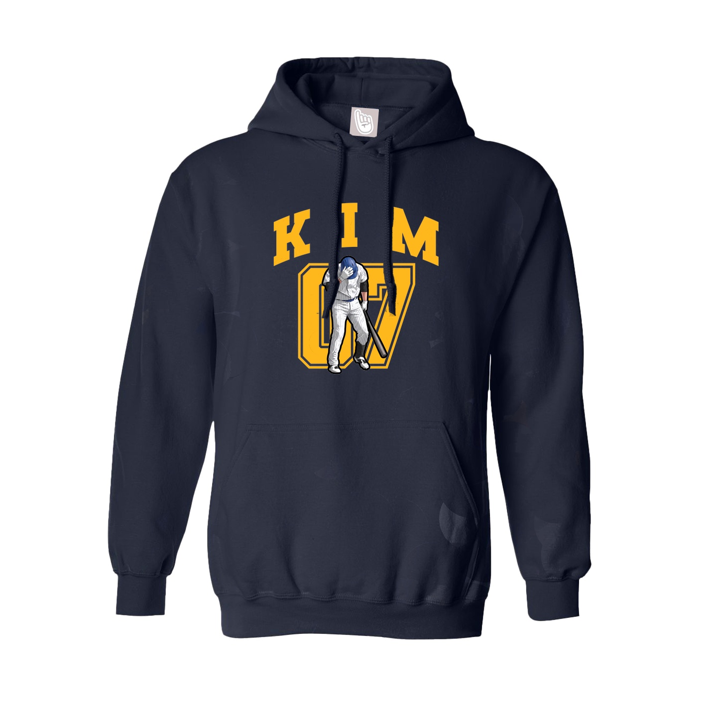 Youth Hoodie — Number in Navy