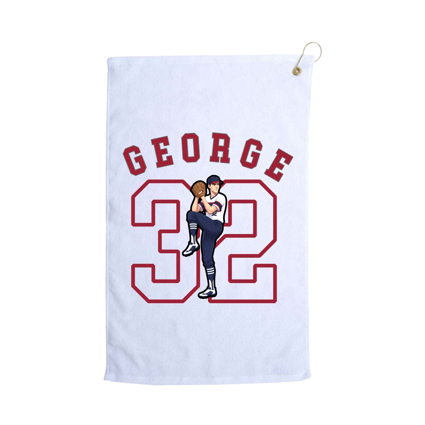 Golf Towel — Shirsey Arch in White