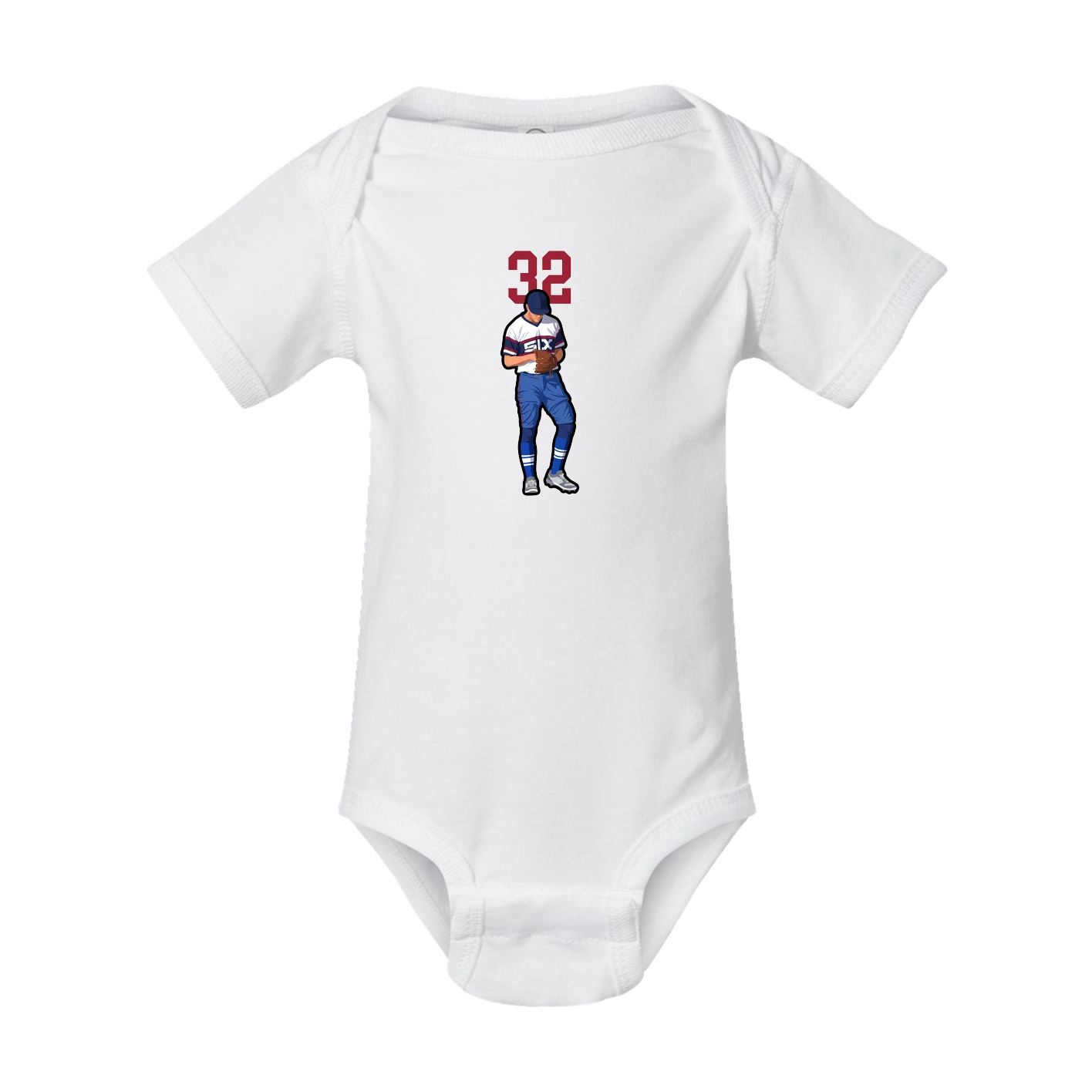 Baby Onesie — Number Top in White