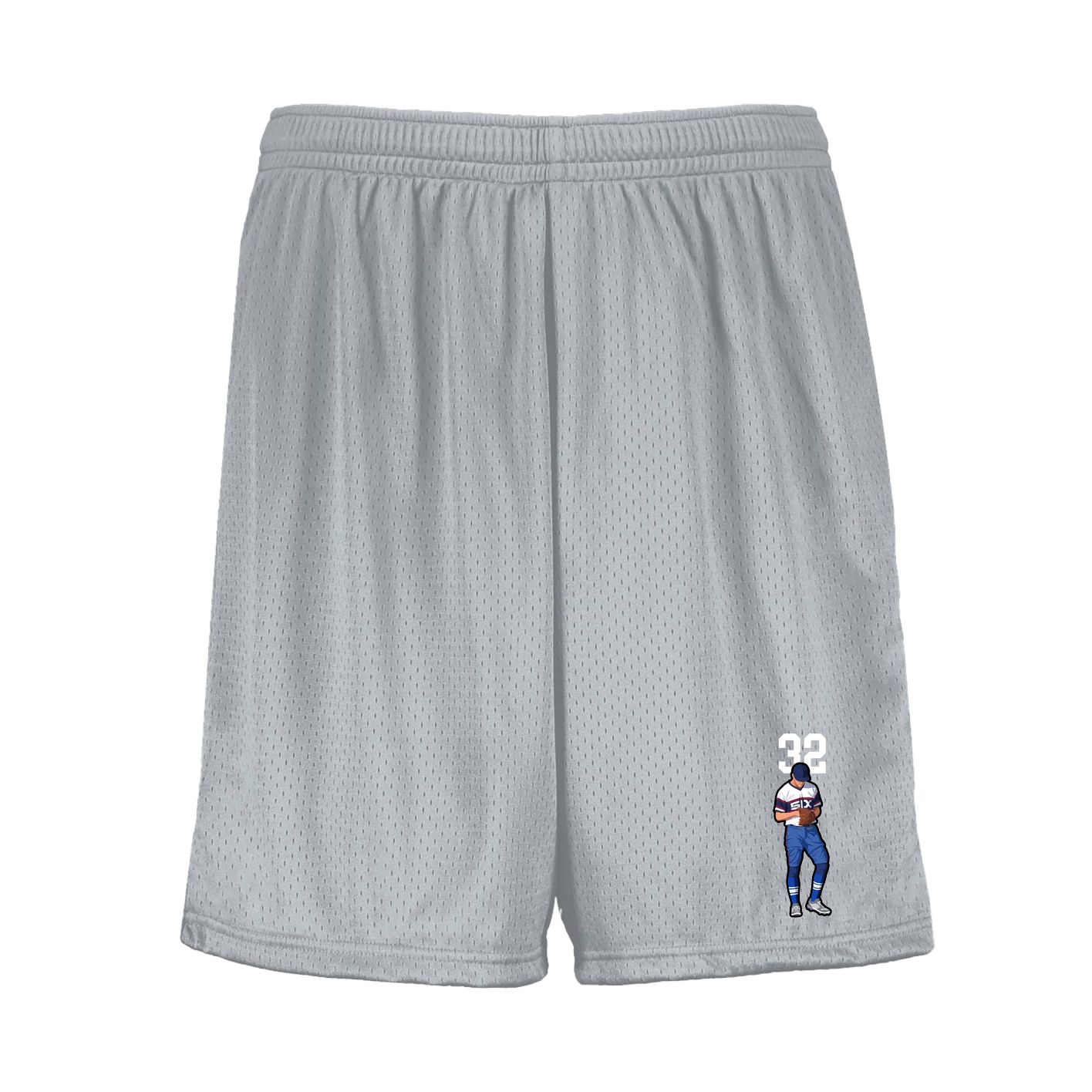 Shorts — Number Top in Silver