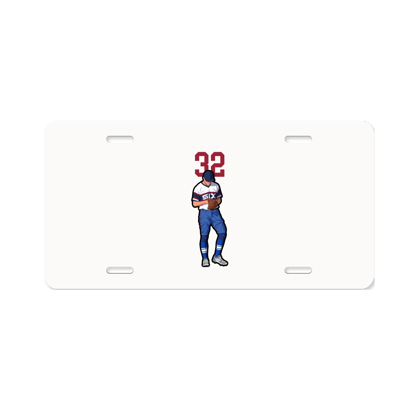 License Plate — Number Top in Classic