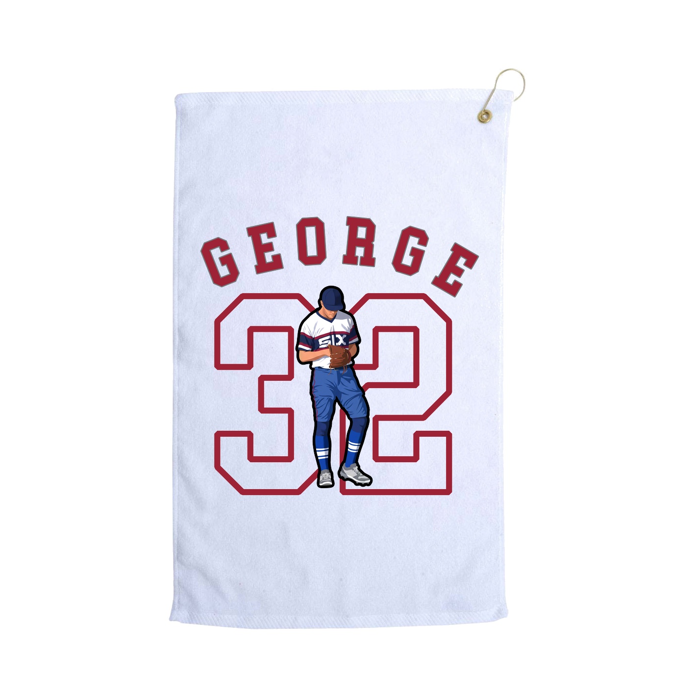 Golf Towel — Shirsey Arch in White
