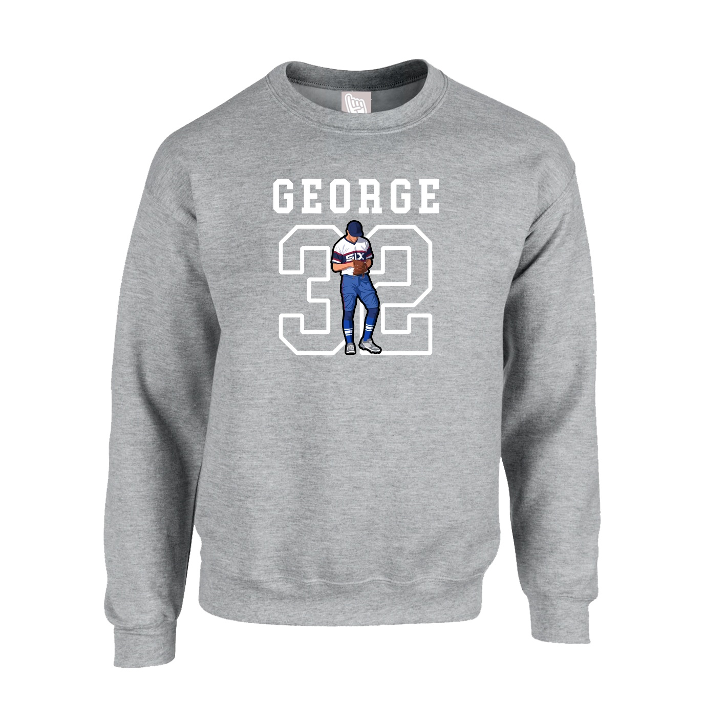 Fleece Crew — Shirsey in Grey