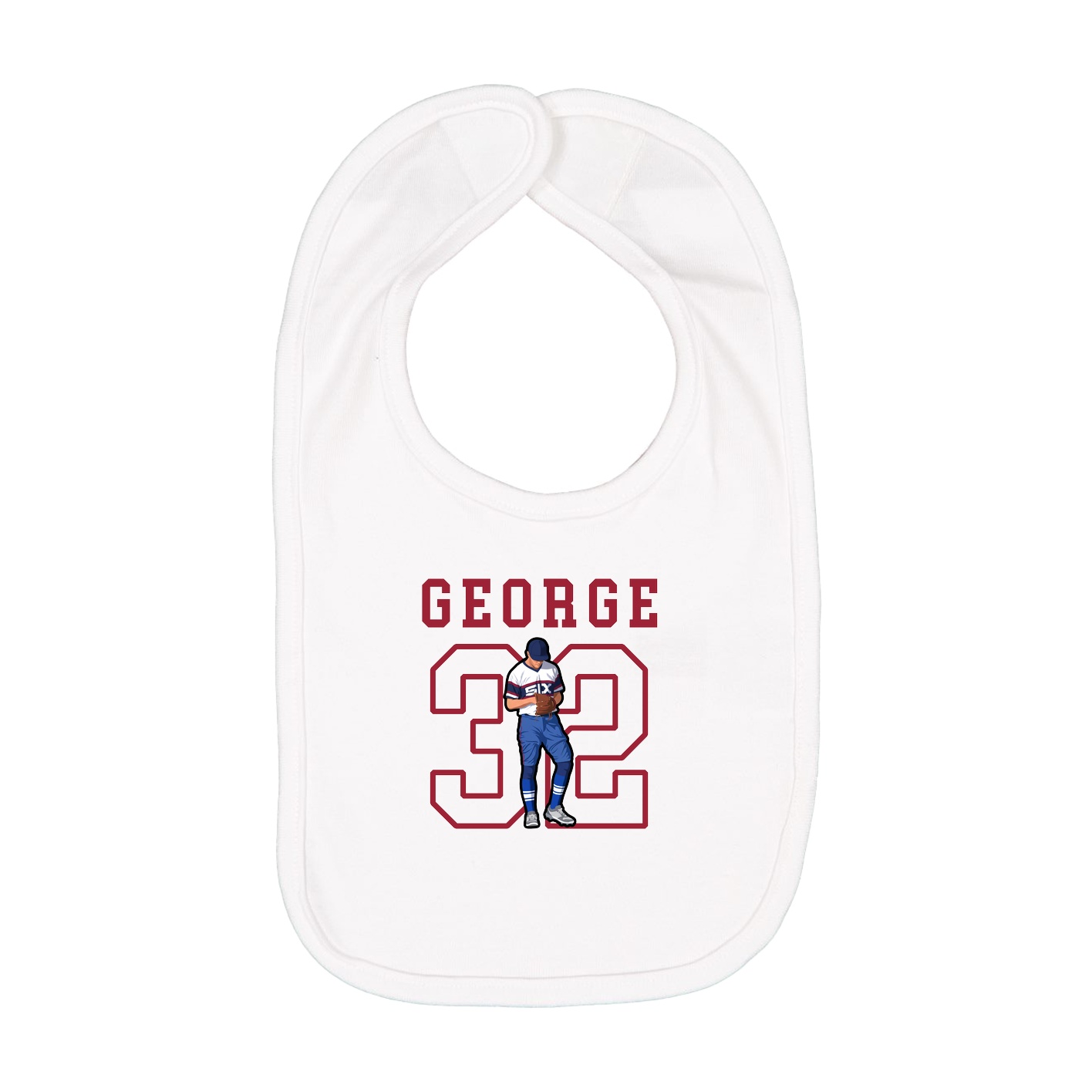 Infant Bib — Shirsey in White