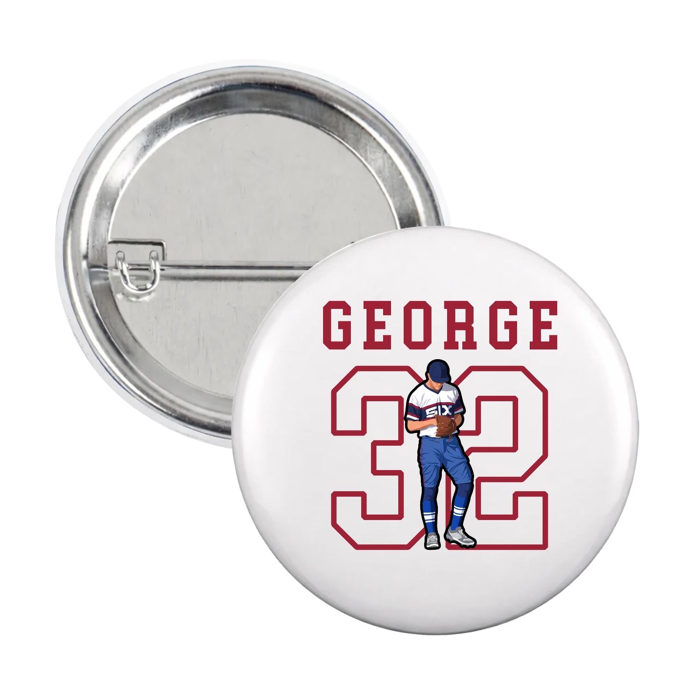 Game Day Button — Shirsey in White