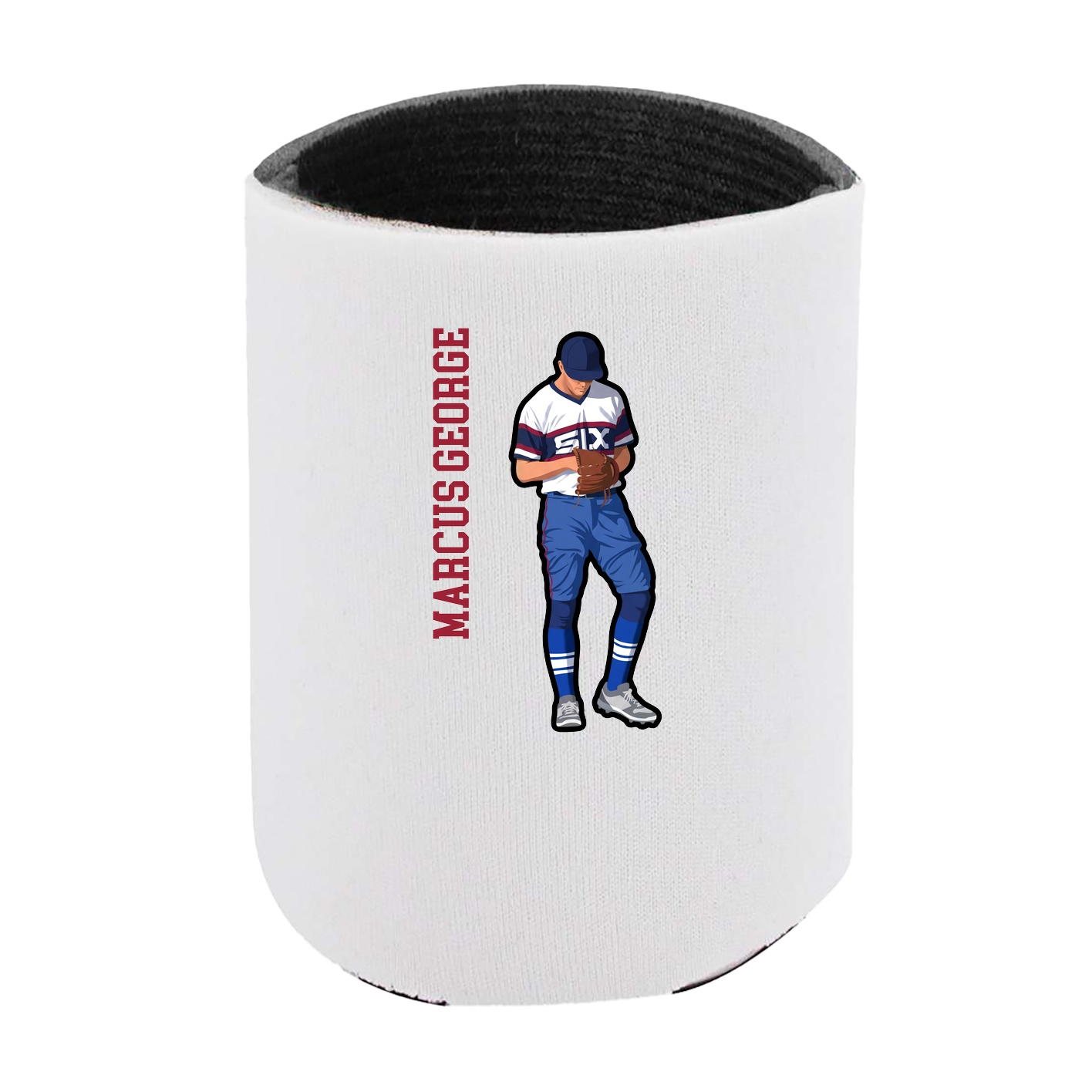 Can Holder — Name Vertical in White