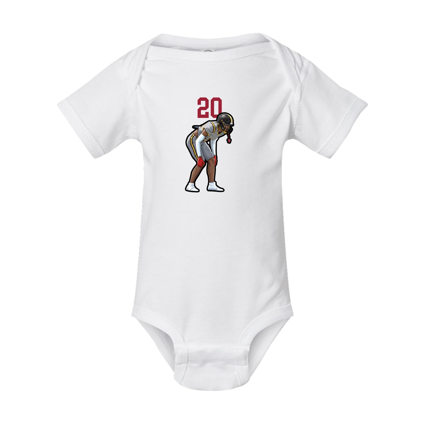 Baby Onesie — Number Top in White