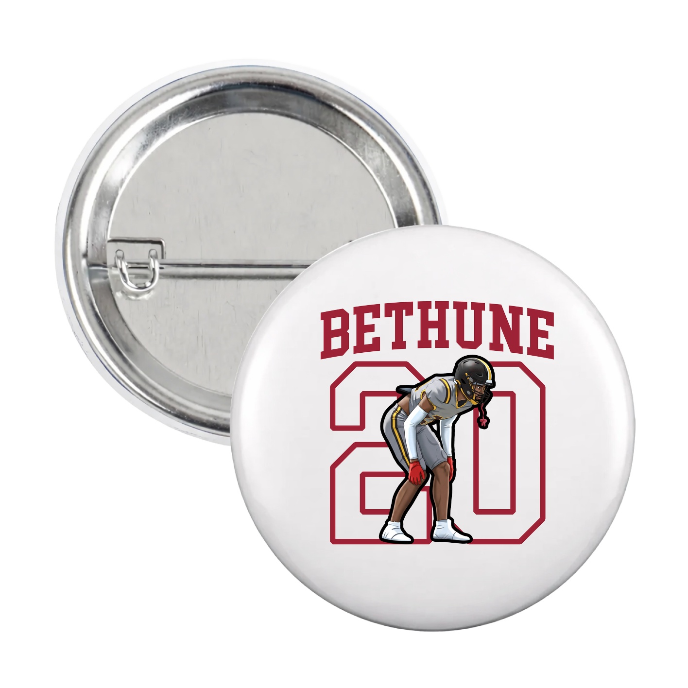 Game Day Button — Shirsey in White