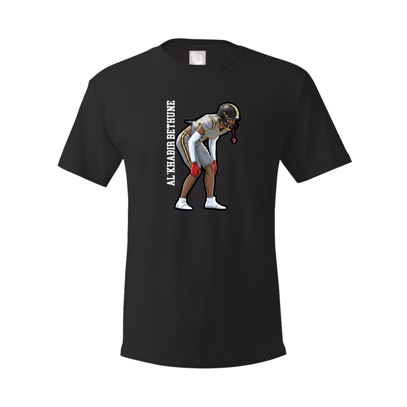 Youth Tee — Name Vertical in Black