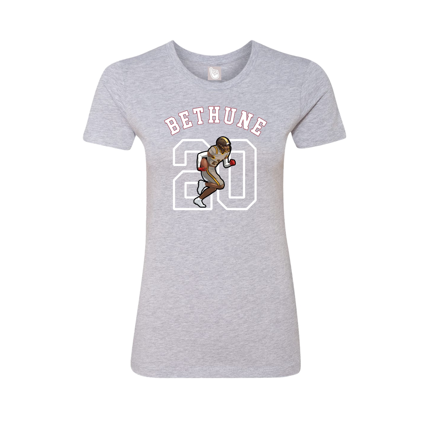 Fitted Women's Tee — Shirsey Arch in Grey