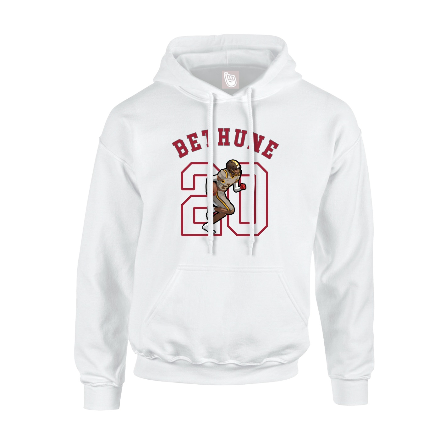 Youth Hoodie — Shirsey Arch in White