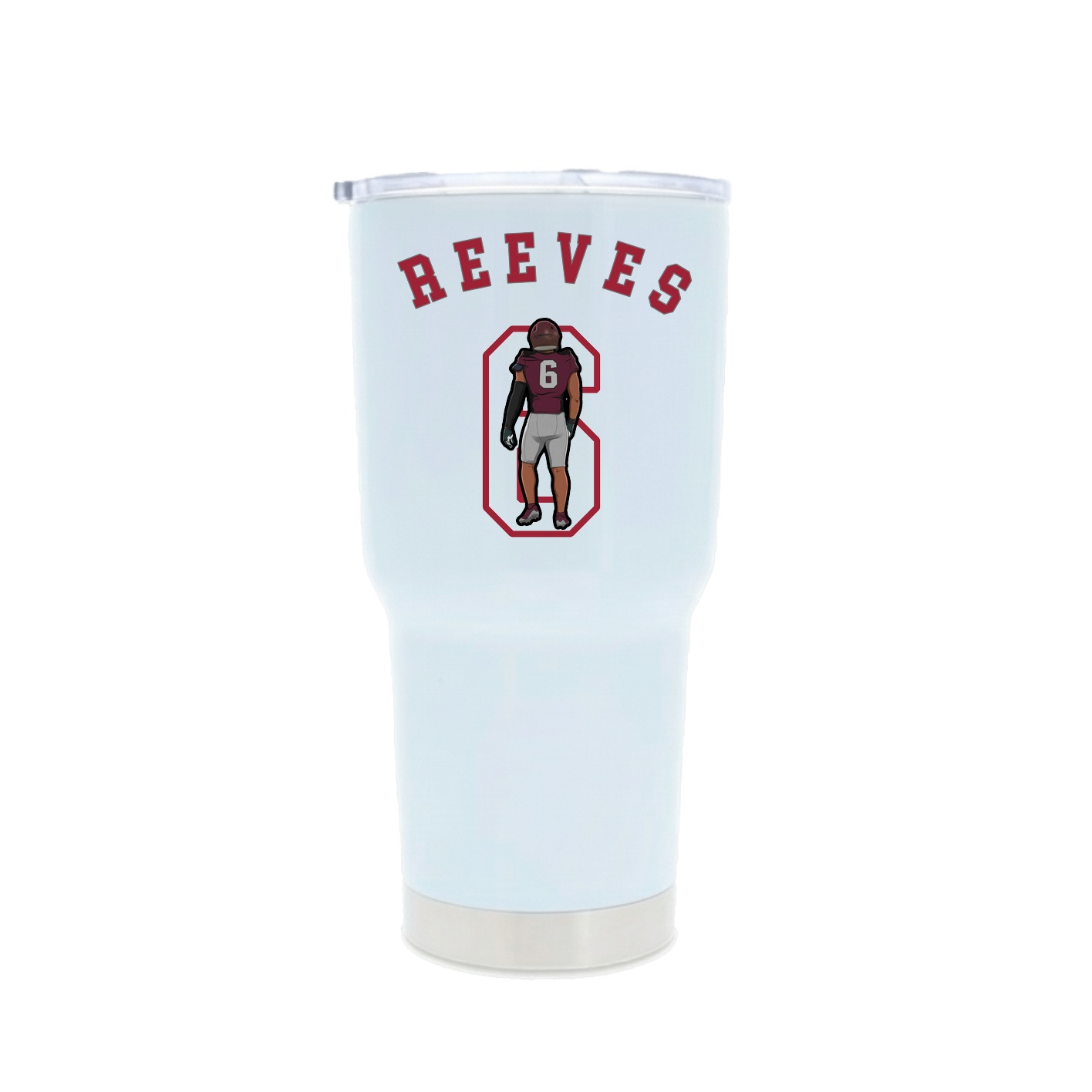 30oz Stainless Steel Tumbler — Shirsey Arch in White