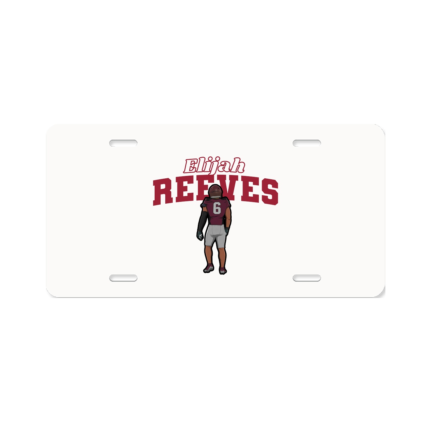 License Plate — Name Arch in Classic