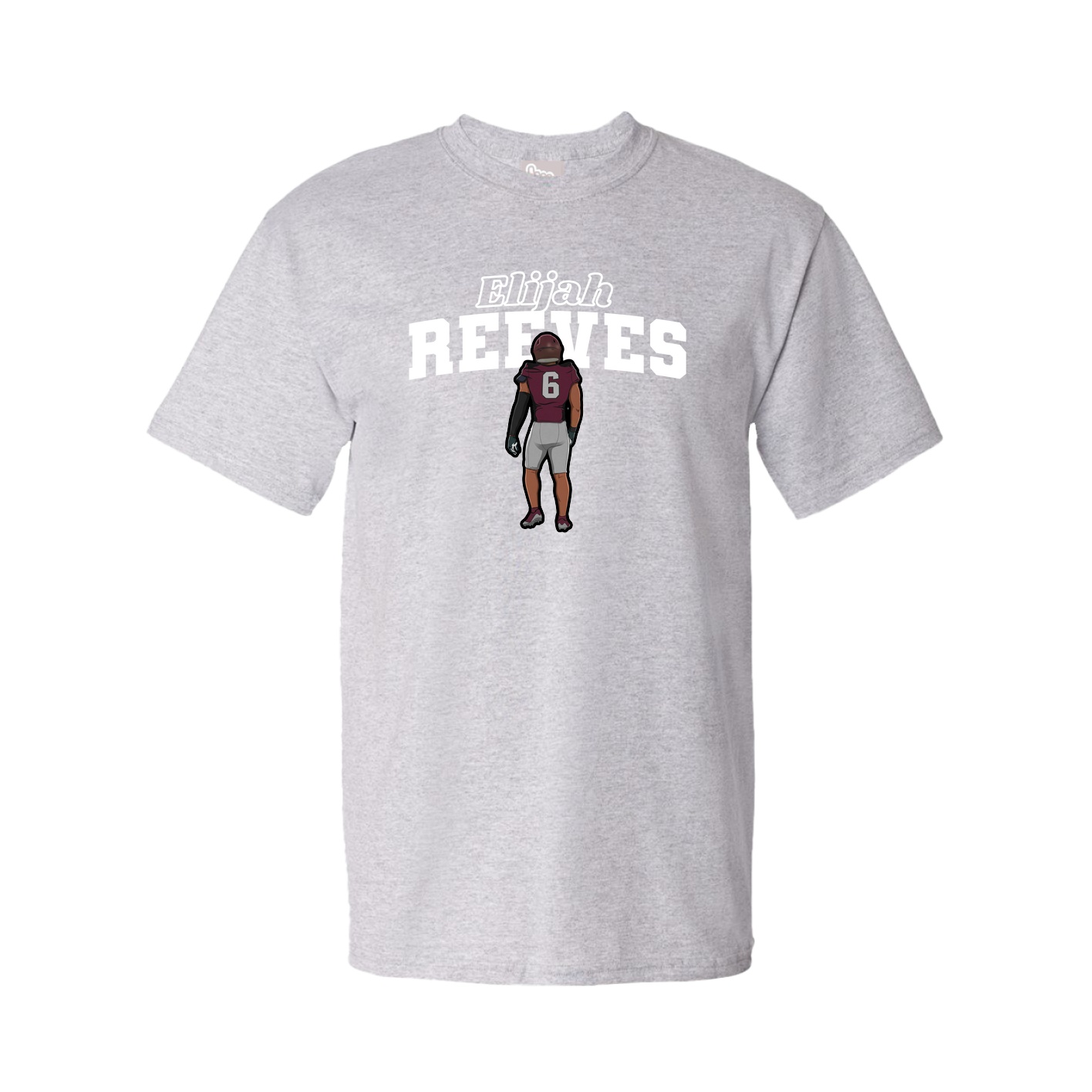 Youth Tee — Name Arch in Grey