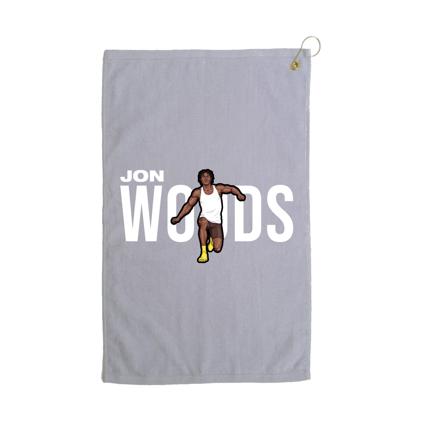 Golf Towel — Player Name in Grey