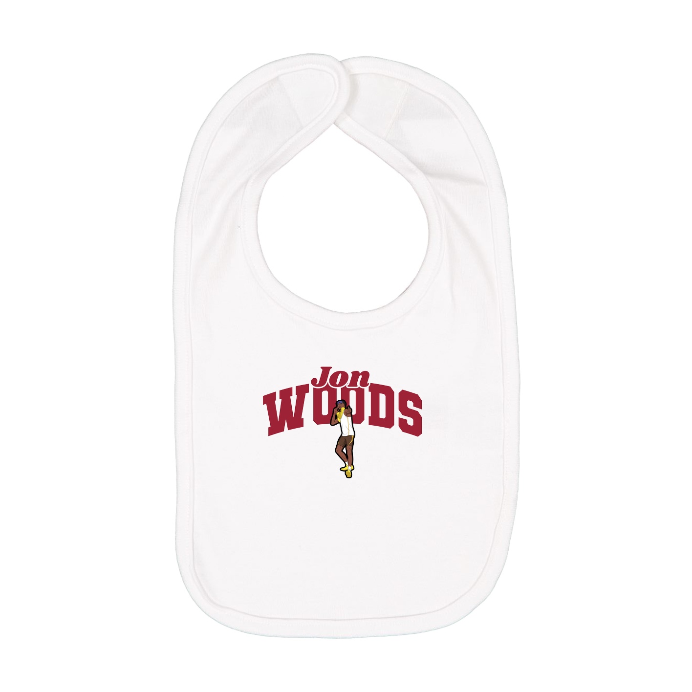 Infant Bib — Signature Arch in White