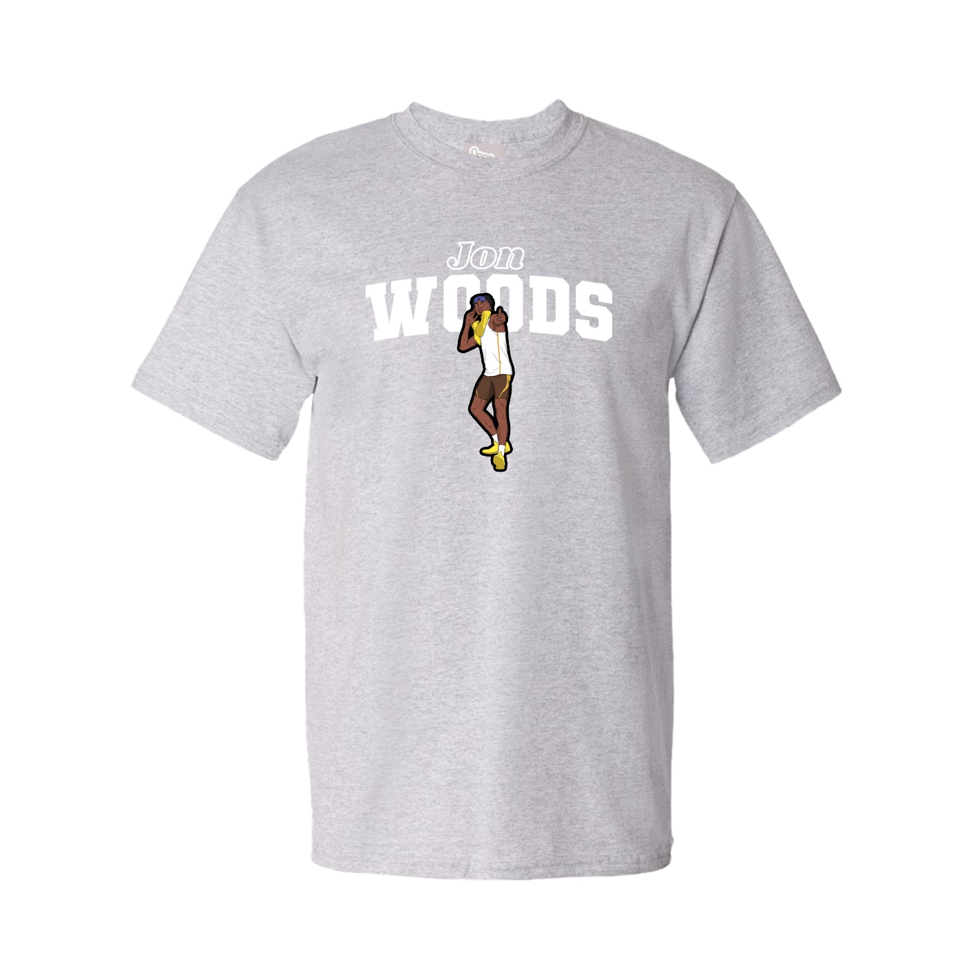 Youth Tee — Name Arch in Grey